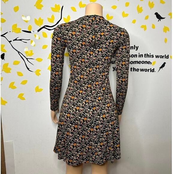 Vintage Diane Von Furstenberg Floral Dress With Belt Size 6 Made In Italy - Picture 5 of 12